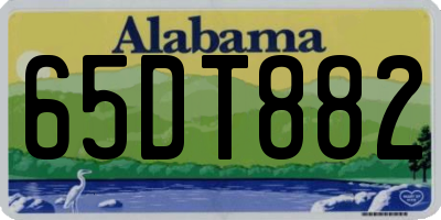 AL license plate 65DT882