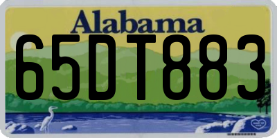 AL license plate 65DT883