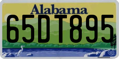 AL license plate 65DT895