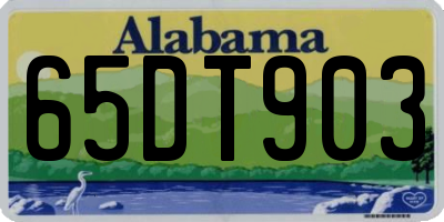AL license plate 65DT903