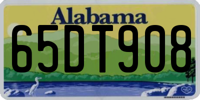 AL license plate 65DT908