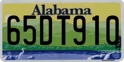 AL license plate 65DT910