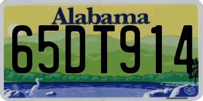 AL license plate 65DT914
