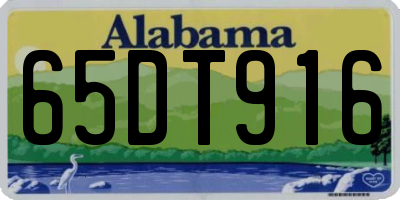 AL license plate 65DT916