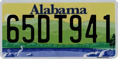 AL license plate 65DT941
