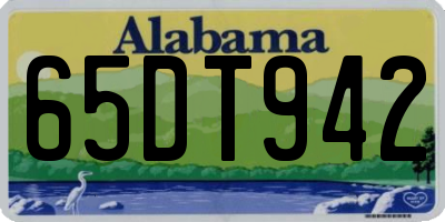AL license plate 65DT942