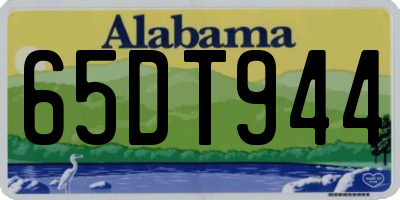 AL license plate 65DT944
