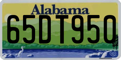 AL license plate 65DT950