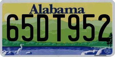 AL license plate 65DT952