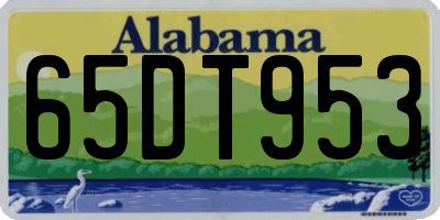 AL license plate 65DT953