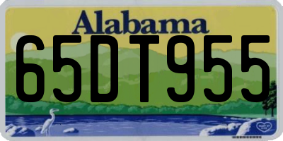 AL license plate 65DT955
