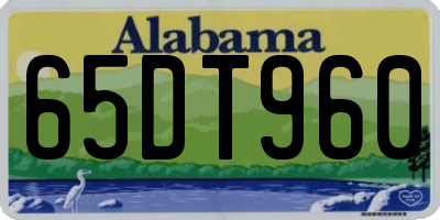 AL license plate 65DT960