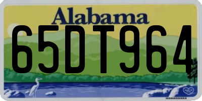 AL license plate 65DT964