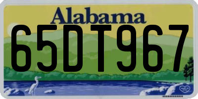 AL license plate 65DT967