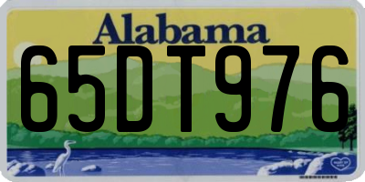 AL license plate 65DT976