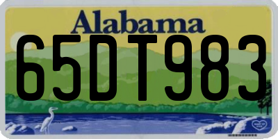 AL license plate 65DT983