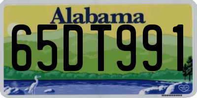 AL license plate 65DT991