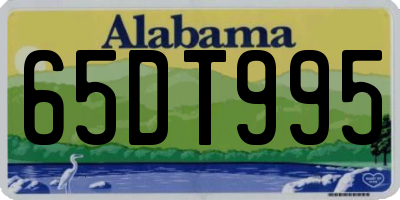 AL license plate 65DT995