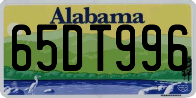 AL license plate 65DT996