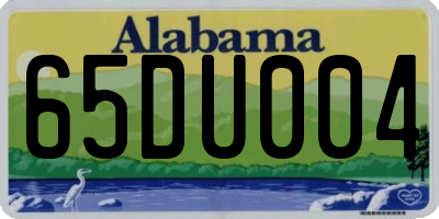 AL license plate 65DU004