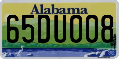 AL license plate 65DU008