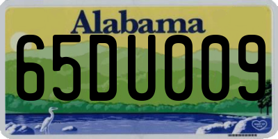 AL license plate 65DU009