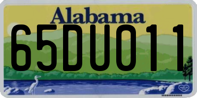 AL license plate 65DU011