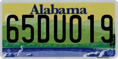 AL license plate 65DU019