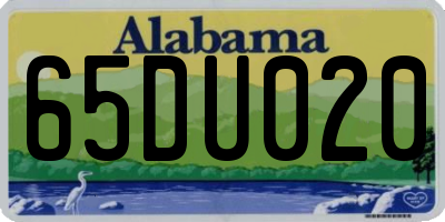 AL license plate 65DU020