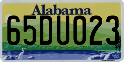 AL license plate 65DU023