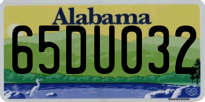 AL license plate 65DU032