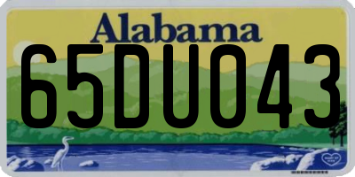 AL license plate 65DU043