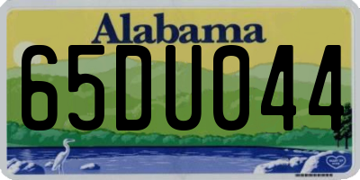 AL license plate 65DU044