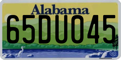 AL license plate 65DU045