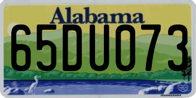 AL license plate 65DU073