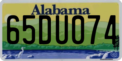 AL license plate 65DU074