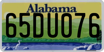 AL license plate 65DU076
