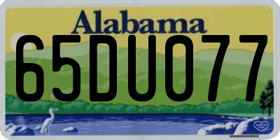 AL license plate 65DU077