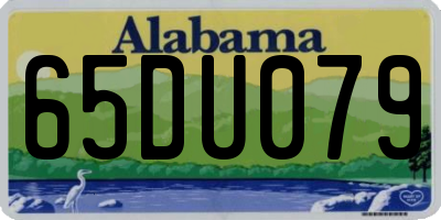 AL license plate 65DU079
