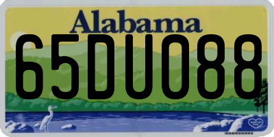 AL license plate 65DU088