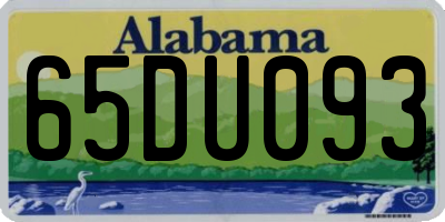 AL license plate 65DU093