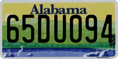 AL license plate 65DU094