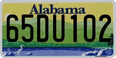 AL license plate 65DU102