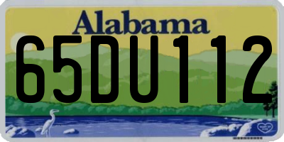 AL license plate 65DU112