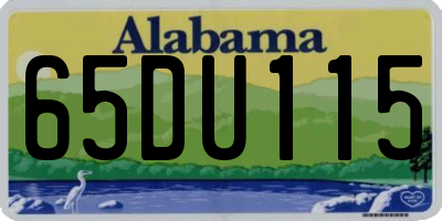 AL license plate 65DU115