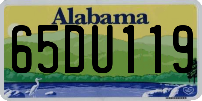 AL license plate 65DU119