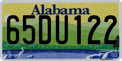 AL license plate 65DU122