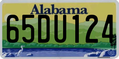 AL license plate 65DU124