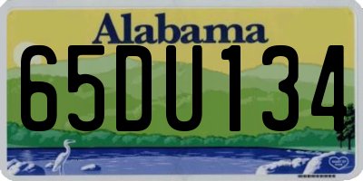 AL license plate 65DU134