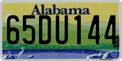 AL license plate 65DU144